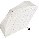 【Wpc.】雨傘 クロスライン&ハート ミニ 50cm 晴雨兼用 傘 レディース 折りたたみ傘/Wpc.(WPC)