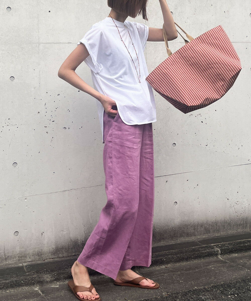 【A4サイズ/軽量/通勤/サブバッグ】ストライプビッグトートバッグ／ランドワーズセレクト（LANDWARDS SELECT）