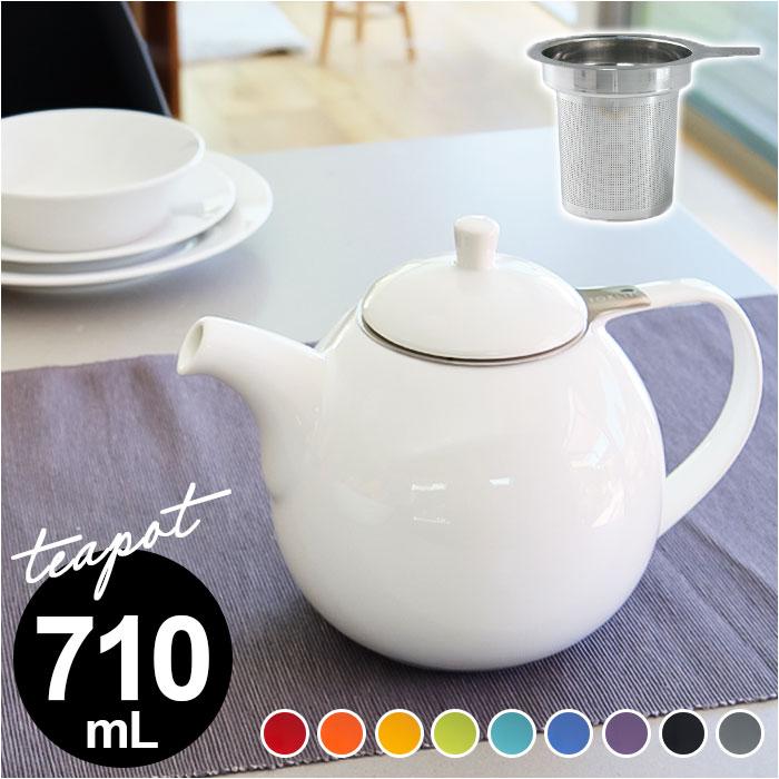 [型番:curveteapot]【ブランド名】 FORLIFE(フォーライフ)【商品名】 カーヴティーポット 710ml【メーカー型番】 【商品説明】お気に入りのティーポットで、いつものティータイムをより快適に楽しく♪ぽってり可愛い「カーヴティーポット 710ml」が新登場。【FORLIFE】”暮らしに彩りを”をコンセプトに、1994年米国ロサンゼルスで誕生。鮮やかなカラーバリエーションが人気のティーウェアブランド。【丸みのある大きめサイズ】ころんとしたフォルムが愛らしい！たっぷり入る710mlサイズで、家族や友人とのティータイムにもぴったり。【こだわりのデザイン】様々な種類のお茶を美味しく淹れることにこだわったつくり。シリコンパッキン付きの蓋が固定されて傾けても落ちにくく、注ぎ口から滴がたれにくい設計◎【ステンレス製のインフューザー】超微細な0.3mmの穴で、細かい茶葉から大きな茶葉、ティーバックまで美味しく抽出。抽出時間に合わせて取り出せる取っ手付き。【お手入れラクラク】ポットの間口が広く、底まで手を入れて洗いやすい！全てのパーツが食洗機対応で、忙しい毎日の味方☆【電子レンジ対応】ポットのみ、電子レンジでの使用OK。ちょっと冷めてしまった時も温め直せるのが嬉しい♪（※フタ、パッキン、インフューザーは取り外してください。）【デイリー使いに最適】食品に安全な素材を使用しているから、毎日安心して使える！【シンプルで飽きのこないデザイン】手触りの良い質感。キッチンやインテリアに馴染みやすく、出しっぱなしでもおしゃれ♪■カラー：10色展開[縦]約15cm／[横]約12cm／[奥行]約20cm（注ぎ口、取っ手を含む）※サイズは当店計測の実寸サイズです。実際の商品ならびにメーカー表記サイズとは多少の誤差が生じる場合がございます。あらかじめご了承ください。※(　)で表記されている数字はヌードサイズです。ヌードサイズとは衣服を身につけない身体のサイズです。お客様ご自身の身体サイズと比較してお選びください。 ■素材： ■お手入： &nbsp;&nbsp;>>商品のお取り扱い方法 ■原産国：ティーポット 710ml 通販 カーヴティーポット ティポット 急須 きゅうす おしゃれ 紅茶／バックヤードファミリー（BACKYARD FAMILY）CarrotMandarinLimeTurquoiseBluePurpleWhiteGreyBlackRed画面上と実物では、多少色具合が異なって見える場合がございます。