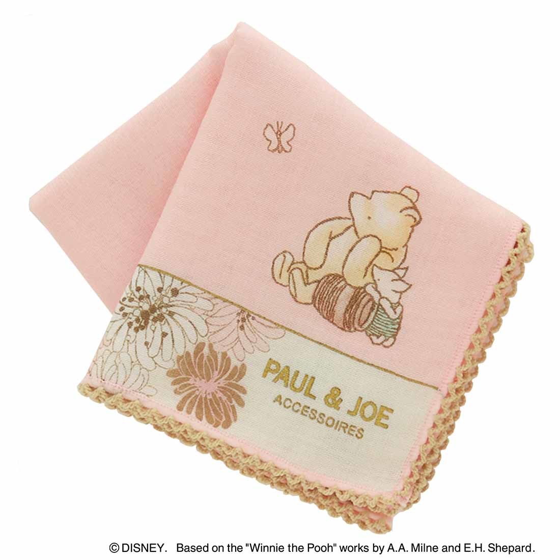 ガーゼ 【42×42cm】PAUL ＆ JOE と クラシック プー　ガーゼハンカチ （レディース）／ポールアンドジョーアクセソワ（PAUL ＆ JOE ACCESSOIRES）