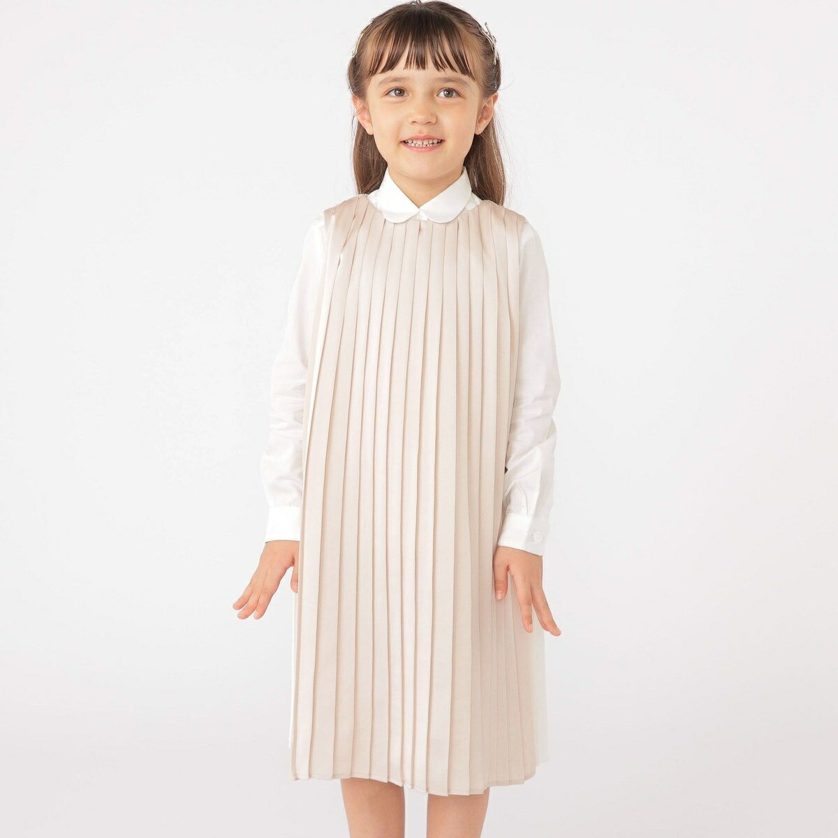 ARCH＆LINE:110～145cm / セレモニー スリーブレス プリーツ ドレス／シップス（SHIPS）