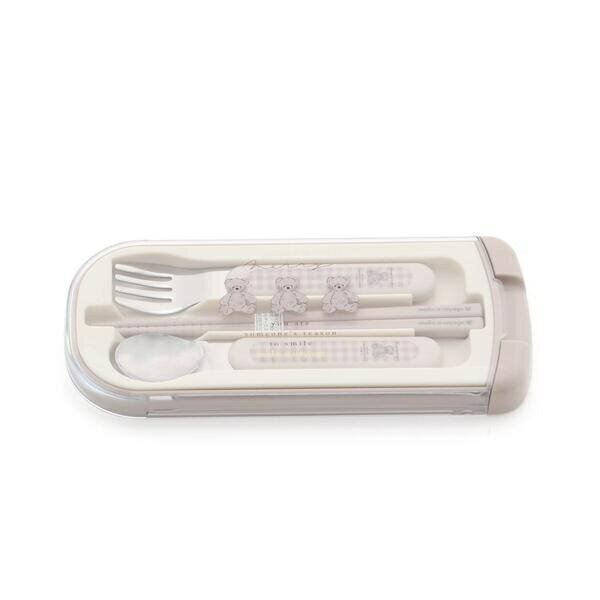 くま・さくらんぼ柄トリオセット／アプレ レ クール（apres les cours）