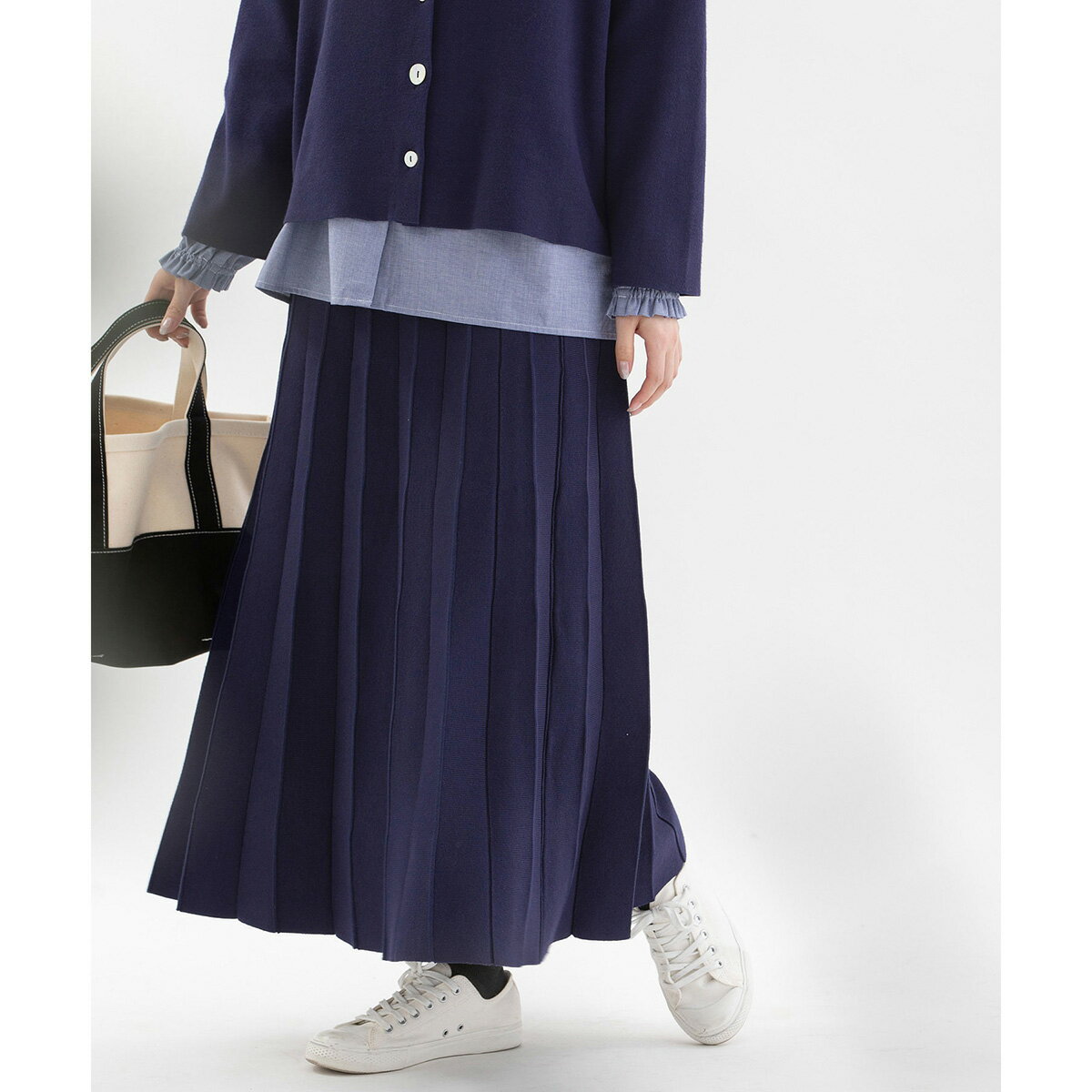 12ゲージプレーティングアコーディオンプリーツスカート／ノップドゥノッド（nop de nod）