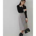ウーリッシュ千鳥ハイウエストタイトスカート/プロポーション ボディドレッシング(PROPORTION BODY DRESSING)