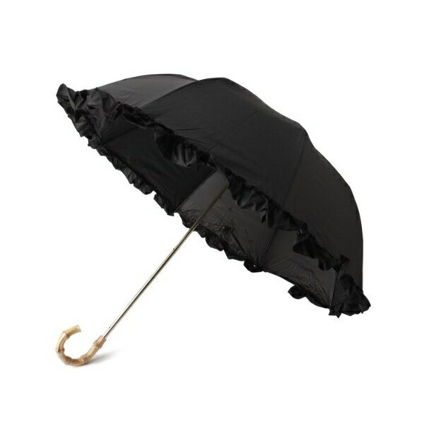 [型番：P1081323]◯遮光率100％◯日傘だけど晴雨兼用★2段折りたたみ傘【ポイントまるいシルエット】折りたたみ傘初の深張りを実現。とにかく丸く可愛いシルエットが魅力的。【ポイント簡単収納】少しだけ余裕を持たせた袋だから適当にたたんだ傘もしまいやすい。しまった後は袋がずれおちないようにベルト付きだから安心。【ポイントグラスファイバー】親骨は軽くて丈夫なグラスファイバーを使用。弾力性があるので強風の日も安心。【ポイントネイルガード】傘の開閉時に爪や指を挟むのを防止するネイルガード付き。【ポイント完全遮光100】傘の内側にブラックコーティングを施しているので紫外線はもちろん、地面からの照り返しも吸収することで赤外線、可視光線も最大カット。【ポイント晴雨兼用】晴れの日だけでなく雨の日もOK。※この製品は、太陽光線中の紫外線（UV）を通しにくくします。この効果は永久的ではありません。【お買い物をよりお楽しみいただく為に お気に入り登録をオススメします】お気に入り登録すると、お得な情報や、在庫情報などお買い得情報を受ける事ができます。合わせてブランドのお気に入り登録も一緒にお願いします♪【備考】※素材の特性上、ヒール・アッパー部分等に多少シワが入っている場合がございます。生地の特性上避けられませんので予めご了承ください。※製造過程におきまして接着材を使用しております。その為、接着剤が付着している場合がございます。又、生地の場合は染みている場合がございます。※商品画像はサンプル商品の為、仕様やカラー等に変更がある場合がございます。予めご了承ください。※光の当たり具合で色味が違って見える場合があります。※照明の関係により、実際よりも色味が違って見える場合があります。また、パソコン・スマートフォンなどの環境により、若干製品と画像のカラーが異なる場合もございます。■カラー：ブラック（019）、オフホワイト（003）FREE:通常時全長:72cm 直径:77cm 持ち手:9cm 親骨の長さ:50cm 折りたたみ時全長:37cm 付属袋H:30cm 付属袋W:8cm 付属袋D:6cm※(　)で表記されている数字はヌードサイズです。ヌードサイズとは衣服を身につけない身体のサイズです。お客様ご自身の身体サイズと比較してお選びください。 ■素材： 生地の組成：ポリエステル100％ ポリウレタン樹脂コーティング ■お手入： &nbsp;&nbsp;&gt;&gt;商品のお取り扱い方法 ■原産国： 中国製遮光率100％2段折傘 晴雨兼用 日傘 フリル／オーバータッシェ（Ober Tashe）ブラック（019）オフホワイト（003）画面上と実物では、多少色具合が異なって見える場合がございます。