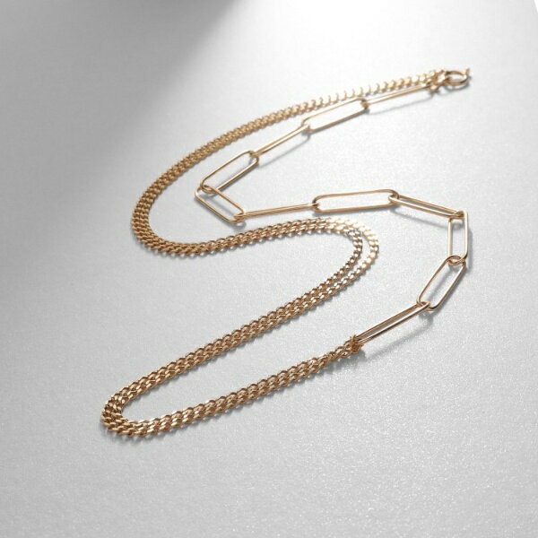 K10PCロング・キヘイミックスチェーン ネックレス／ココシュニック（COCOSHNIK）