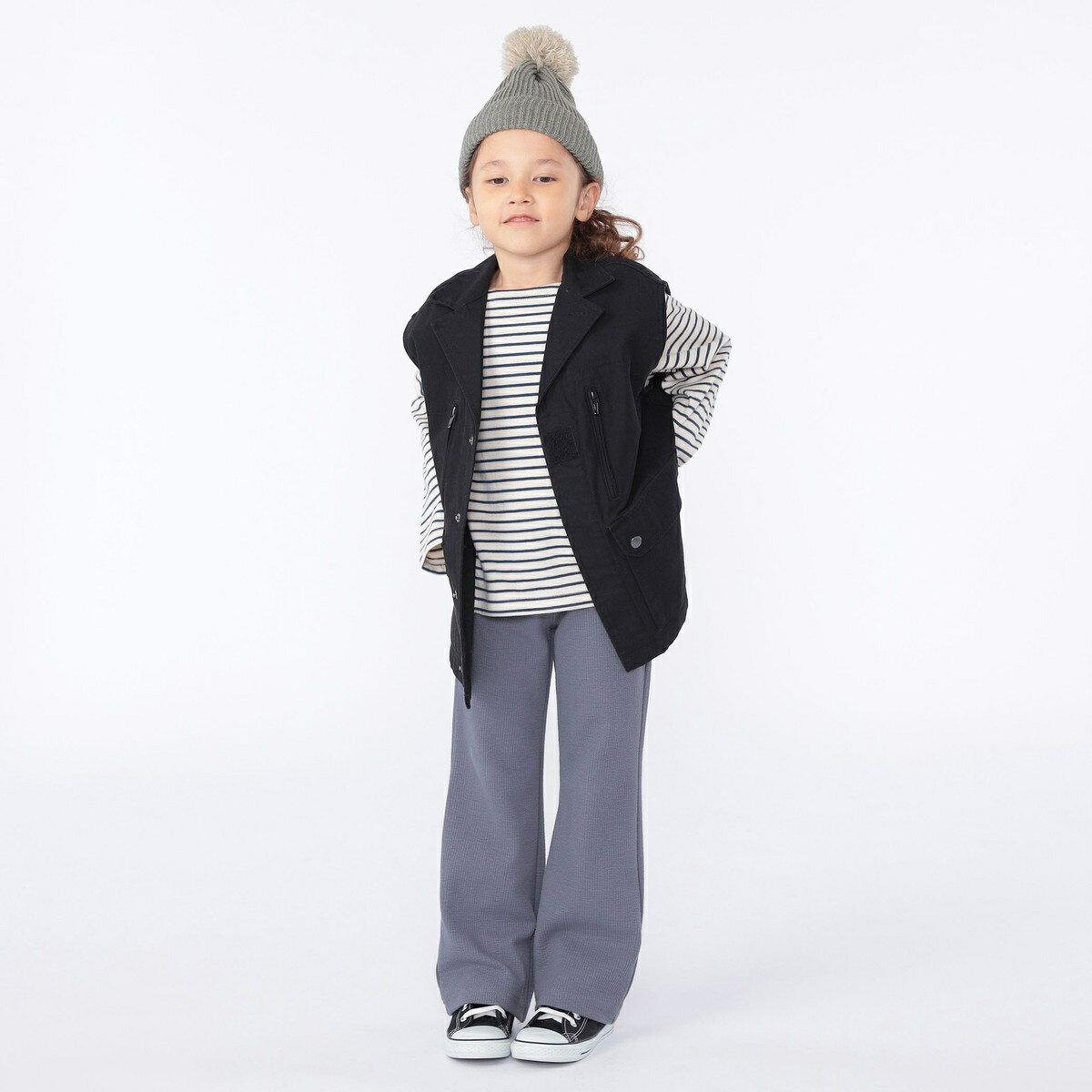 SHIPS KIDS:ポンポン ニット ワッチ／シップス（SHIPS）