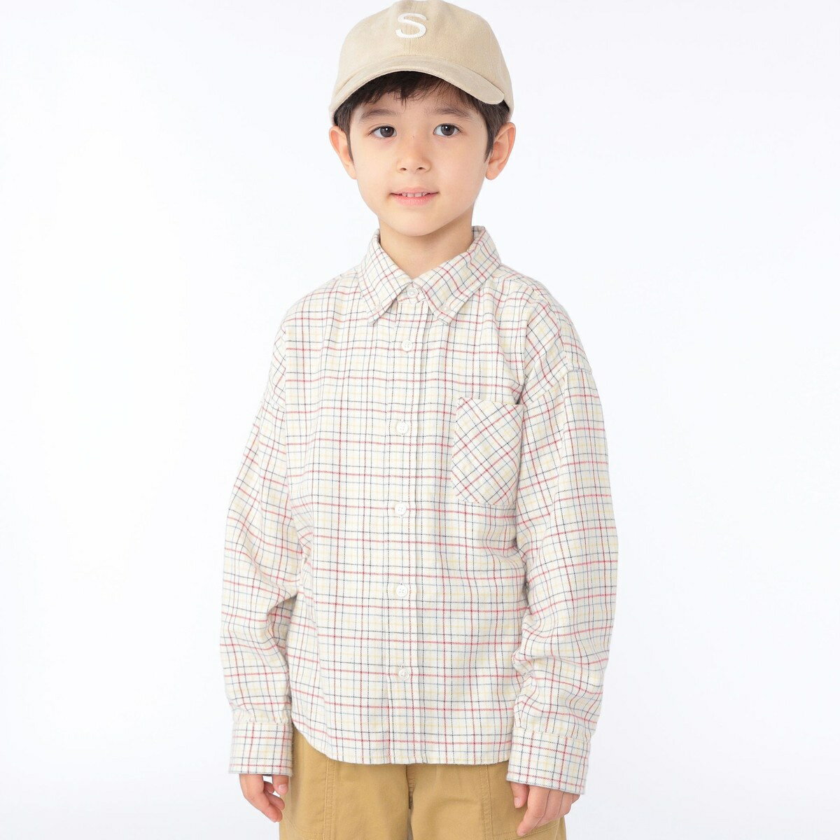 SHIPS KIDS:100～130cm / ネル チェック ボタンダウン シャツ／シップス（SHIPS） 2