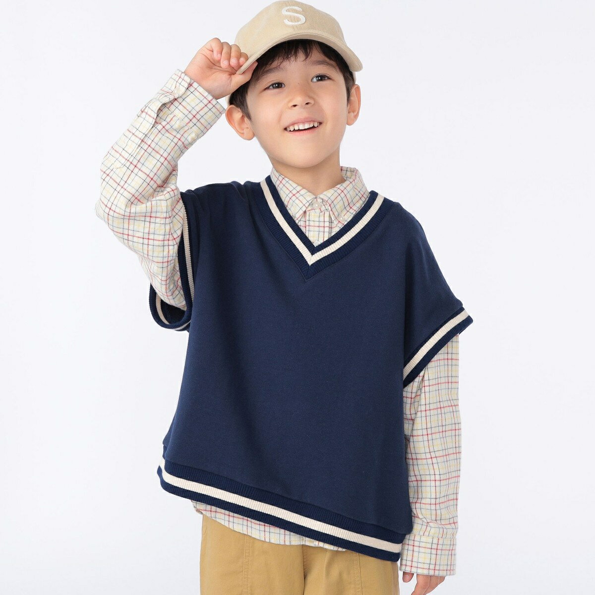 SHIPS KIDS:100～130cm / ネル チェック ボタンダウン シャツ／シップス（SHIPS） 3