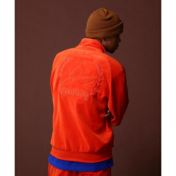 sCOLLECTIONtVELOUR TRACK JACKET ^xA gbN WPbg ^ABbNXiAVIREXj