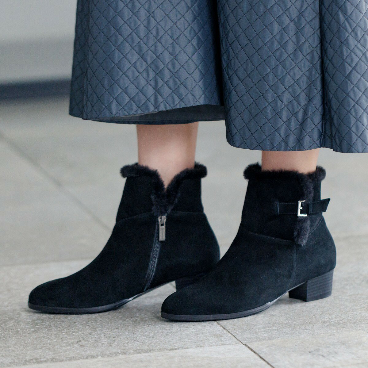 【SALE】【撥水】2WAYバックルファーブーツ/631421／HIMIKO（HIMIKO）