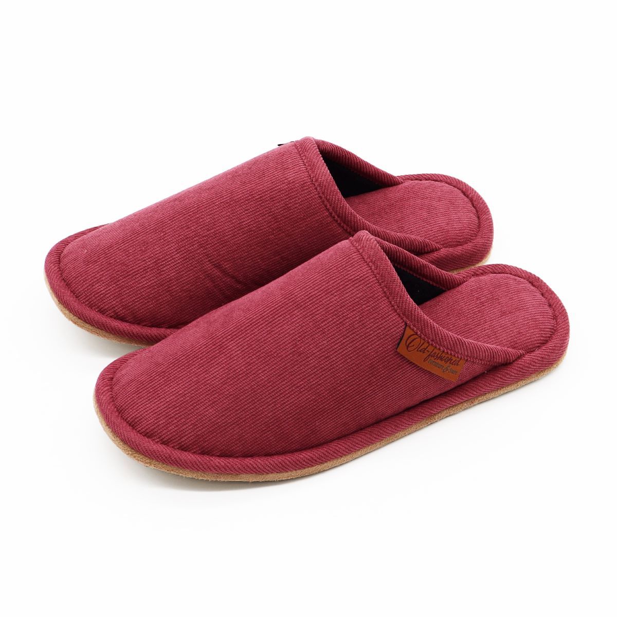 カラーコーデュロイスリッパ Mサイズ新生活 ルームシューズ／オクムラ（okumura）