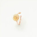【WEB限定】8月誕生花 K10 ピンクゴールド ヒマワリ イヤーカフ/エステール(ESTELLE)