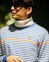 ボーダークルーネックニット 【GBGOLF】/ゴールデンベア(GOLDENBEAR)(4)