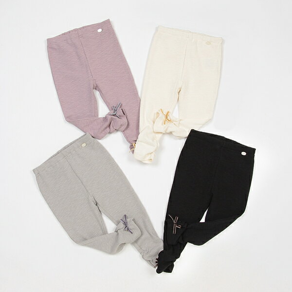 裾シャーリングレギンス／プティマイン（petit main）のサムネイル