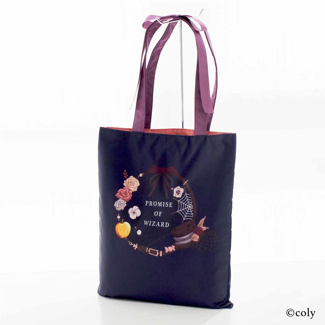 [약 36 × 31cm] 마법사의 약속 검은 고양이와 마법사의 왈츠 토트 백 / 블루밍 (BLOOMING)