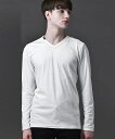 CORTINA-V(コルティナ-V)ベロア テレコ Vネック 長袖 Tシャツ/バッファローボブズ(Buffalo Bobs)
