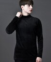 CORTINA-MOCK(コルティナ-モック)ベロア テレコ モックネック 長袖 Tシャツ/バッファローボブズ(Buffalo Bobs)