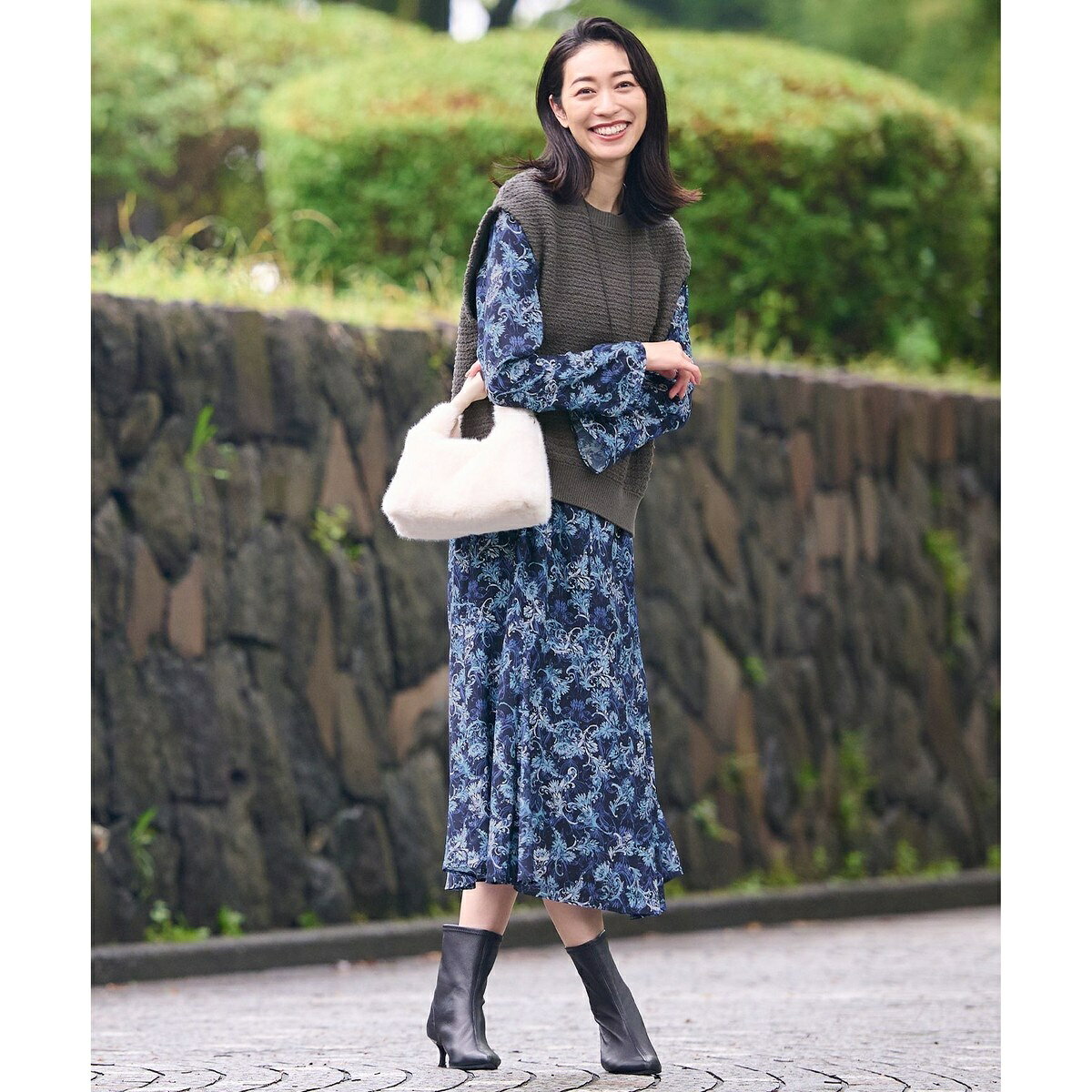【洗える】ツイードライクニット ベスト／自由区（JIYU-KU） 0101marui-12443173 丸井(マルイ)楽天市場店 サンプル画像3