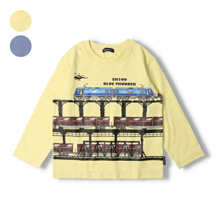 ブルーサンダー電車風景Tシャツ／ムージョンジョン（moujonjon）