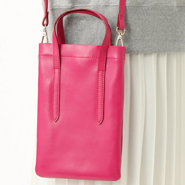 【本革 レザー】 ペルケ perche / ゴートスムース2wayミニショルダー／ペルケ（perche'）