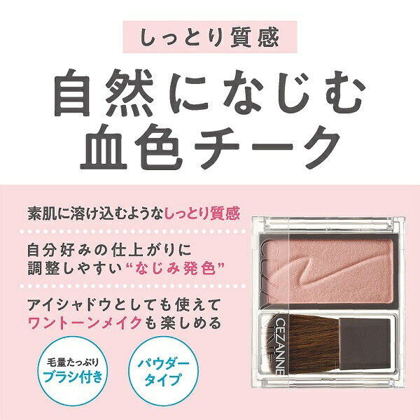 セザンヌ チークブラッシュ 02 シナモンブラウン