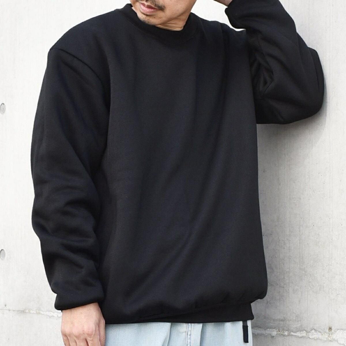 【SHIPS any別注】LA BLANKS: アメリカ製 Wフェイス クルーネック スウェット◇／シップス エニィ（SHIPS any）