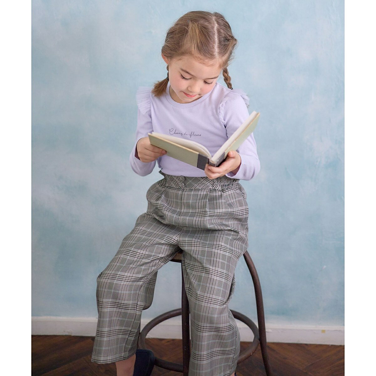 フリル チェック サロペット／エニィ（any FAM）