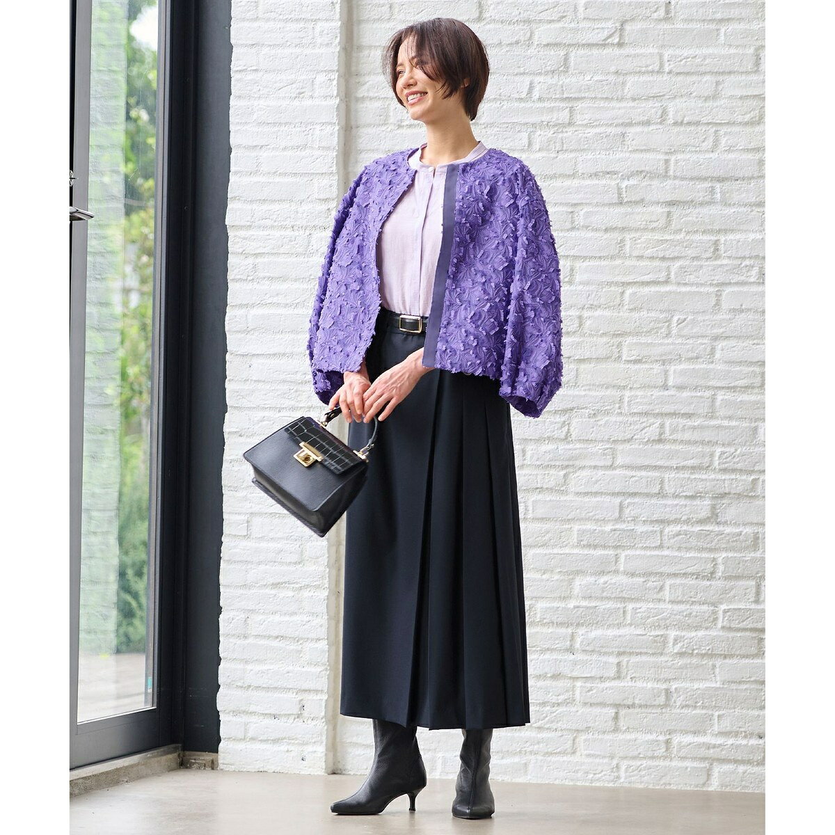 【洗える】トロストレッチ スカート／自由区（JIYU-KU） 0101marui-12448579 丸井(マルイ)楽天市場店 サンプル画像2