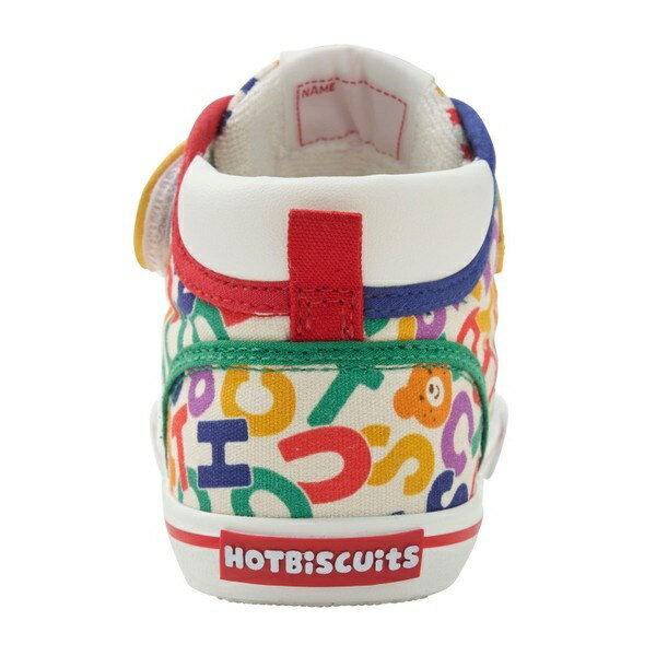 ロゴ総柄 セカンドベビーシューズ／ミキハウス ホットビスケッツ（MIKIHOUSE HOT BISCUITS）