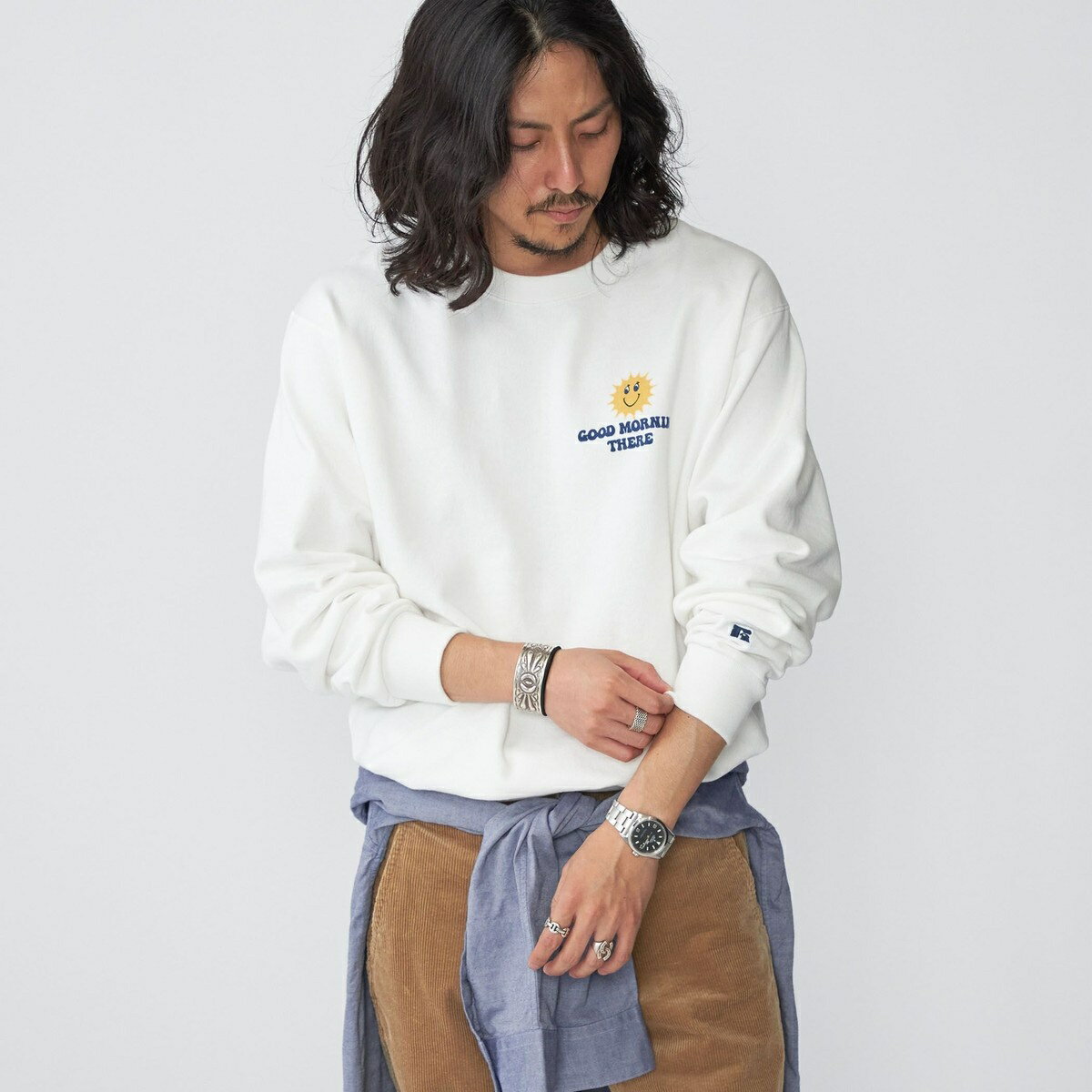 *【SHIPS別注】RUSSELL ATHLETIC: カレッジ/モチーフ プリント スウェット／シップス（SHIPS）のサムネイル