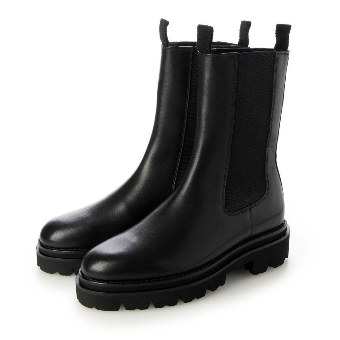 23秋冬4.5cmタンクソール本革チェルシーブーツ／サヤ（SAYA）