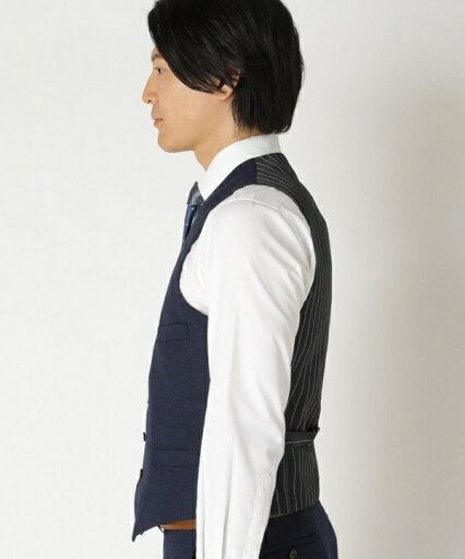 マイクロチェックベスト/別売りスーツセットあり/クラウデッドクローゼット(CROWDED CLOSET)