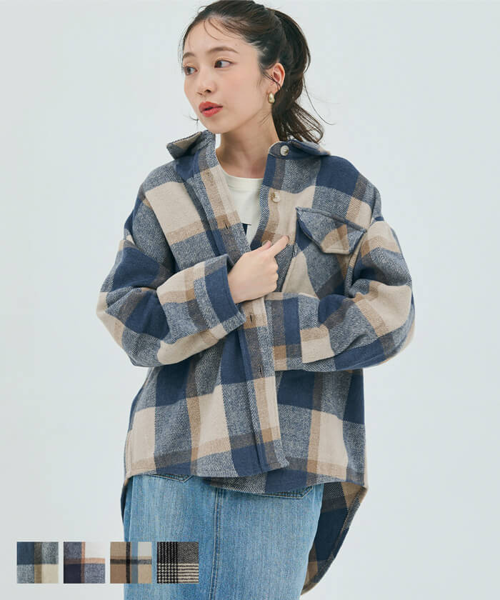 チェック ジャケット 全4色／コカ（coca）のサムネイル