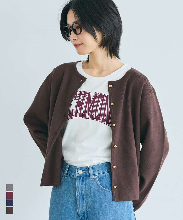 【新色登場】金ボタン ニット カーディガン 全5色／コカ（coca）のサムネイル