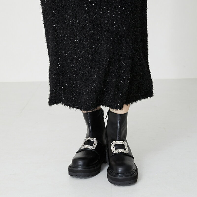 ビジューモチーフタンクソールブーツ/31432／オリエンタルトラフィック（ORiental TRaffic）