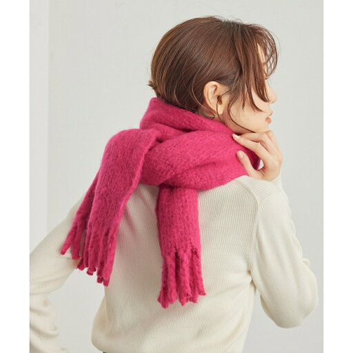 バルキーフリンジリブマフラー/ロペピクニックパサージュ(ROPE' PICNIC PASSAGE) バルキーフリンジリブマフラー/ロペピクニックパサージュ(ROPE' PICNIC PASSAGE)