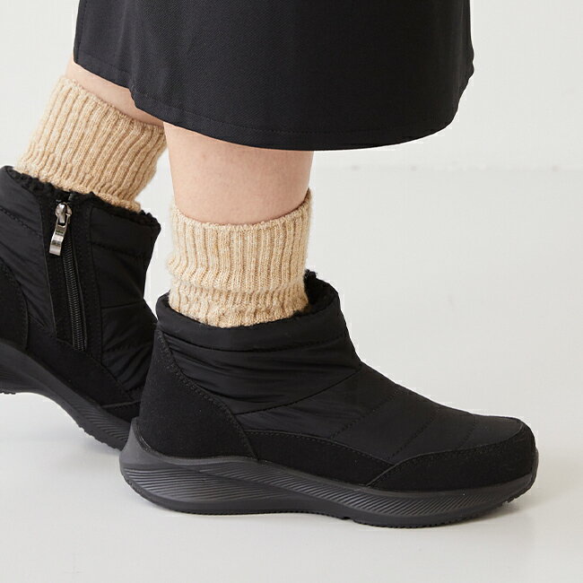 防寒・撥水 ファスナー付 スノーブーツ／ウェレッグセレクト（welleg select）