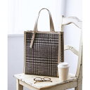 チェック縦型A4トートバッグ/サマンサベガ(Samantha Vega )
