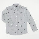 ALLOVER MONOGRAM SHIRT L/S^g~[ qtBK[iTommy Hilfigerj