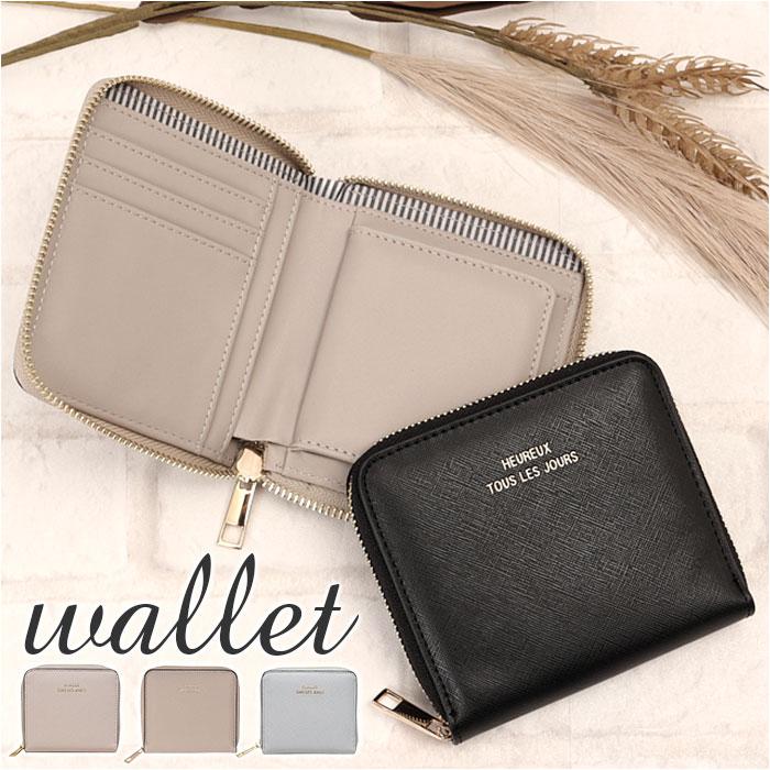 角シボ ミドルラウンド財布／バックヤードファミリー（BACKYARD FAMILY）