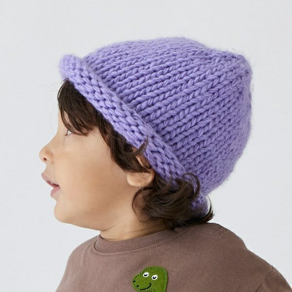 Knit Hat - ローゲージロールニット帽／プティマイン（petit main）