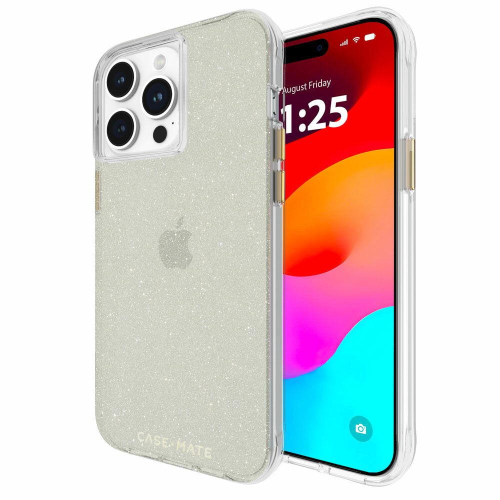iPhone 15 Pro Max 用 Sheer Crystal-Champagne Gold ／ケースメイト（Case-Mate）