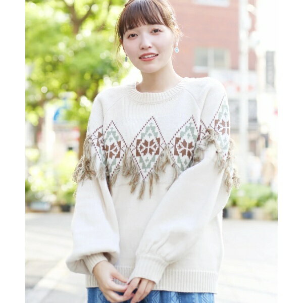 ナバホフリンジニットプルオーバー／チチカカ（titicaca）