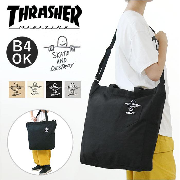 THRASHER スラッシャー THR-273 Tote Shoulder L／バックヤードファミリー（BACKYARD FAMILY）