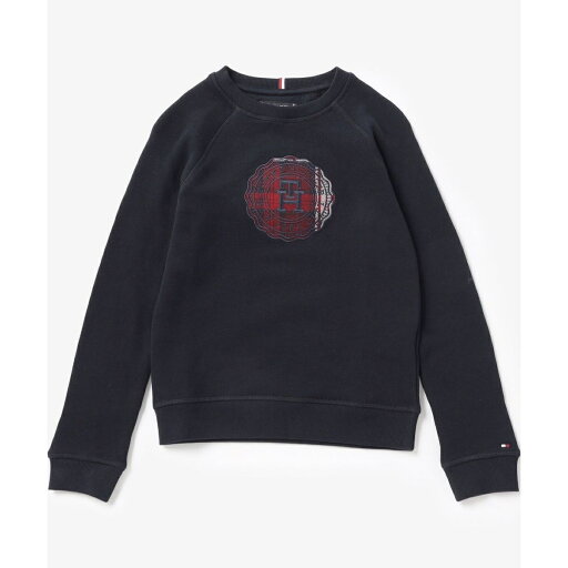BOYS チェックスタンプスウェットシャツ/トミー ヒルフィガー(Tommy Hilfiger) BOYS チェックスタンプスウェットシャツ/トミー ヒルフィガー(Tommy Hilfiger)