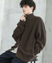 <アストロノミー>ビッグシルエット畔編みドライバーズニット ジップニット/ニットジャケット/アストロノミー(ASTRONOMY)