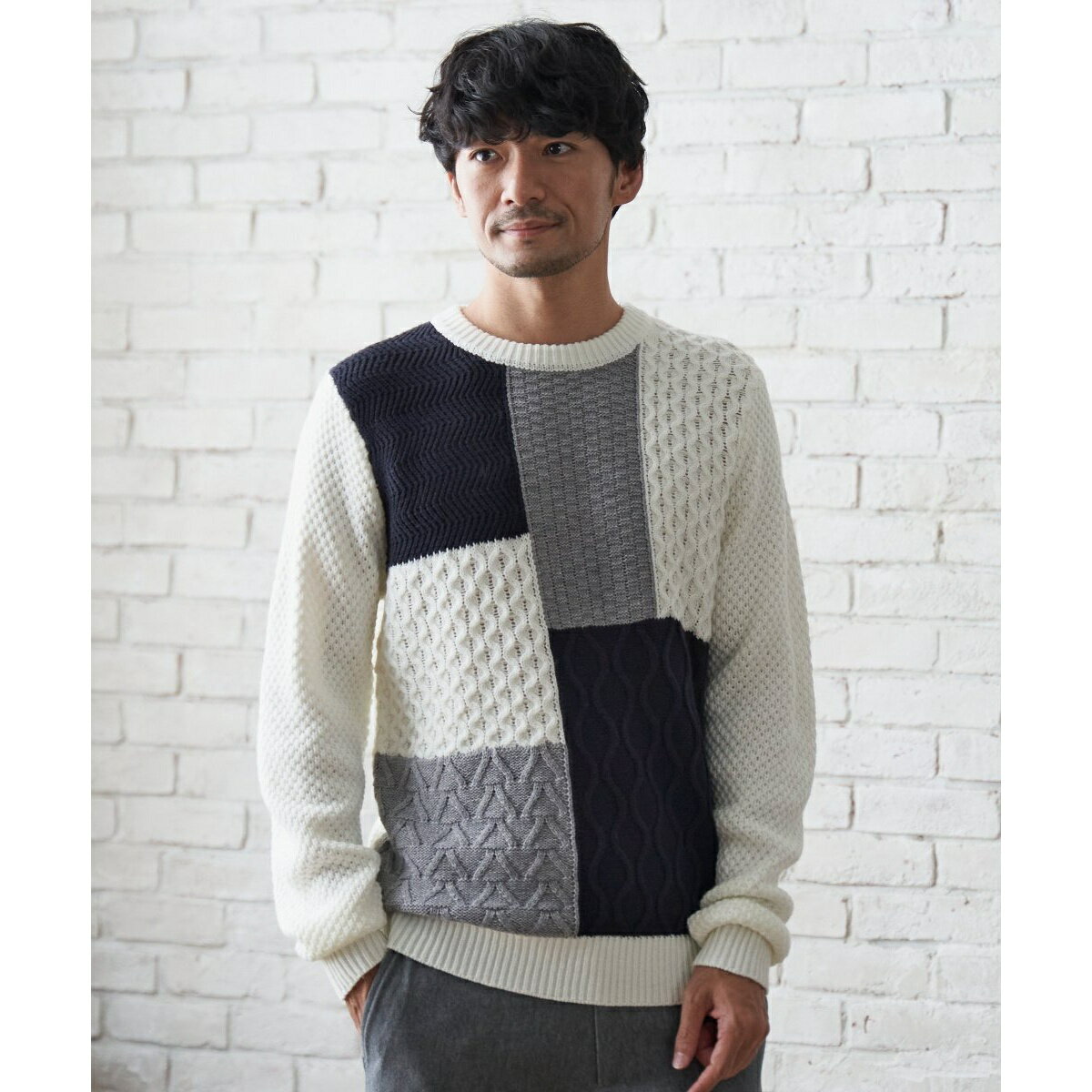 【おっさんずラブ着用商品】ブロックスジャガード...の紹介画像2