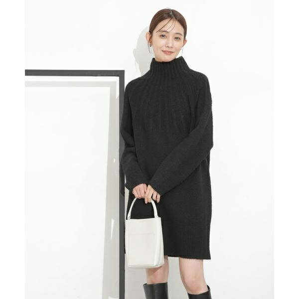 求心編みタートルニットワンピース／ナノユニバース（NANO universe）