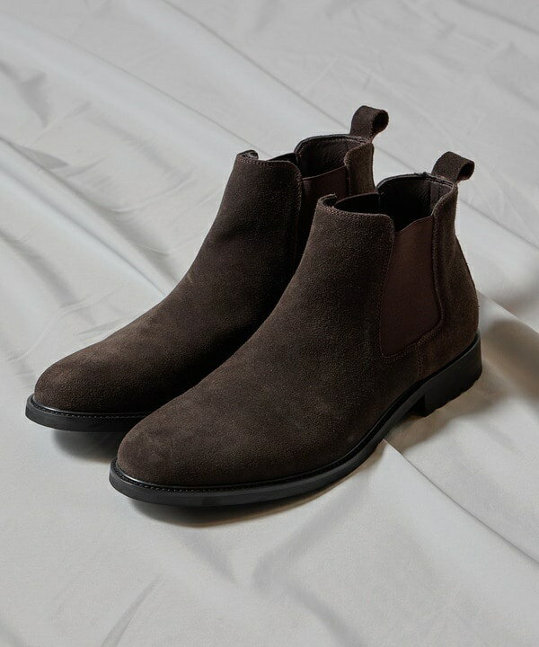 リアルレザースェードサイドゴアブーツ/ユニオンステーション(UNION STATION)